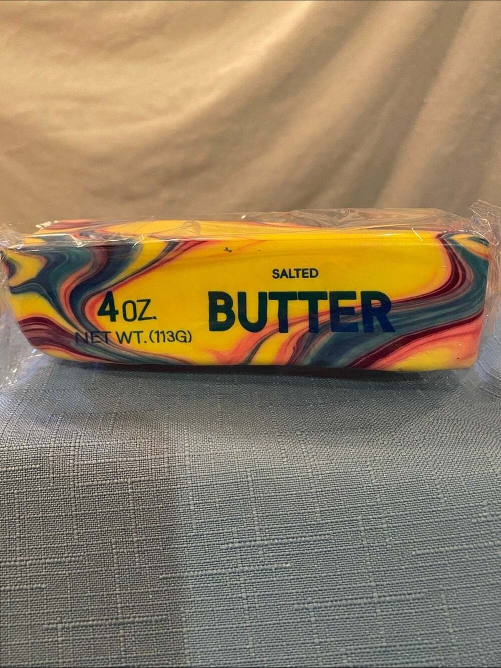 Salted Butter Stick Stress Toy - Swirl Color Design